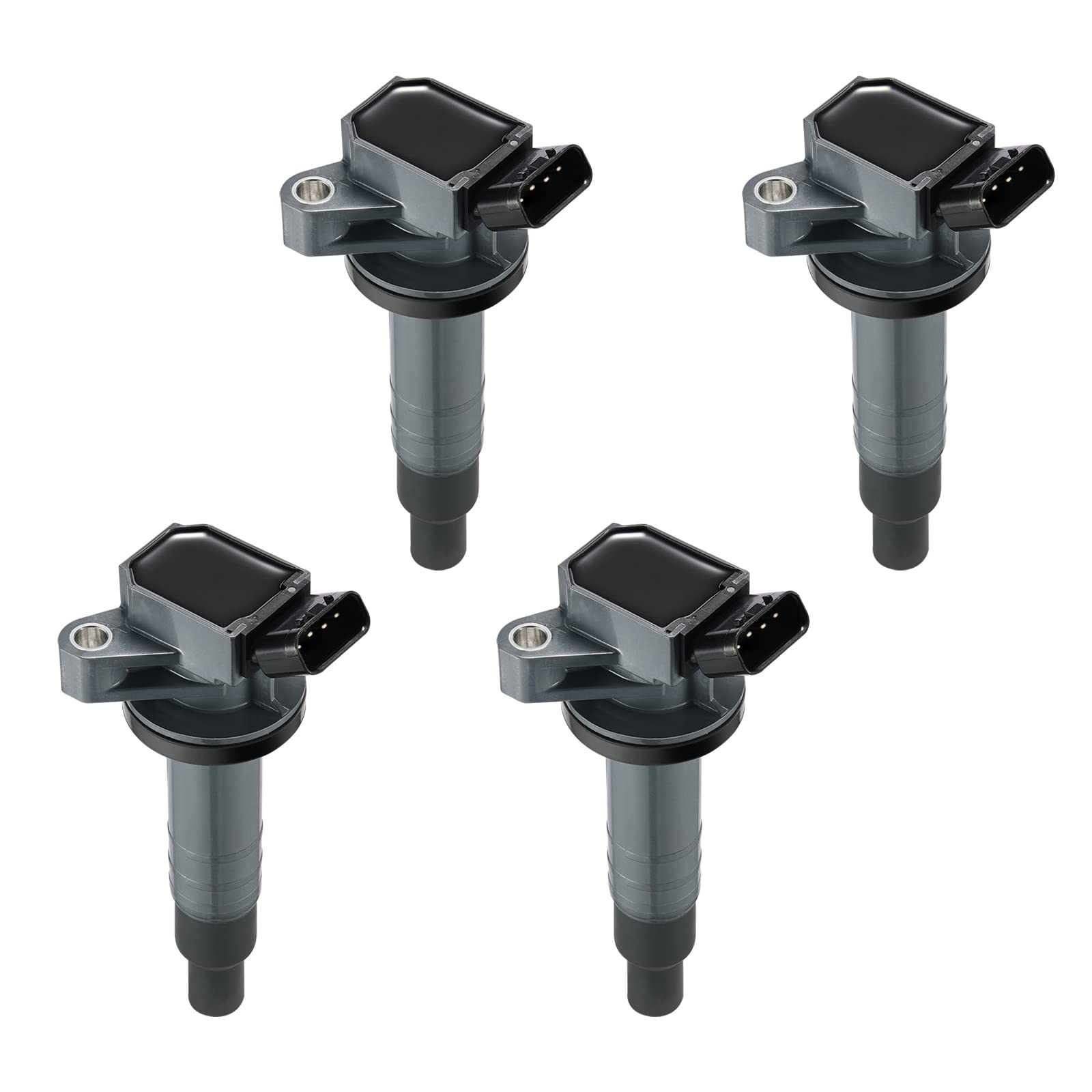 BDFHYKPack of 4 Ignition Coils Replacement for Geo Corolla Matrix MR2 Celica GT Prizm L4 1.8L Engine 1ZZFE 9091902239 9008019019 9008019015 C1249 UF247 UF315