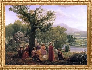 Art Oyster Jerome B. Thompson Recreation - 18" x 24" Premium Canvas Print with Antique Gold Finish Frame