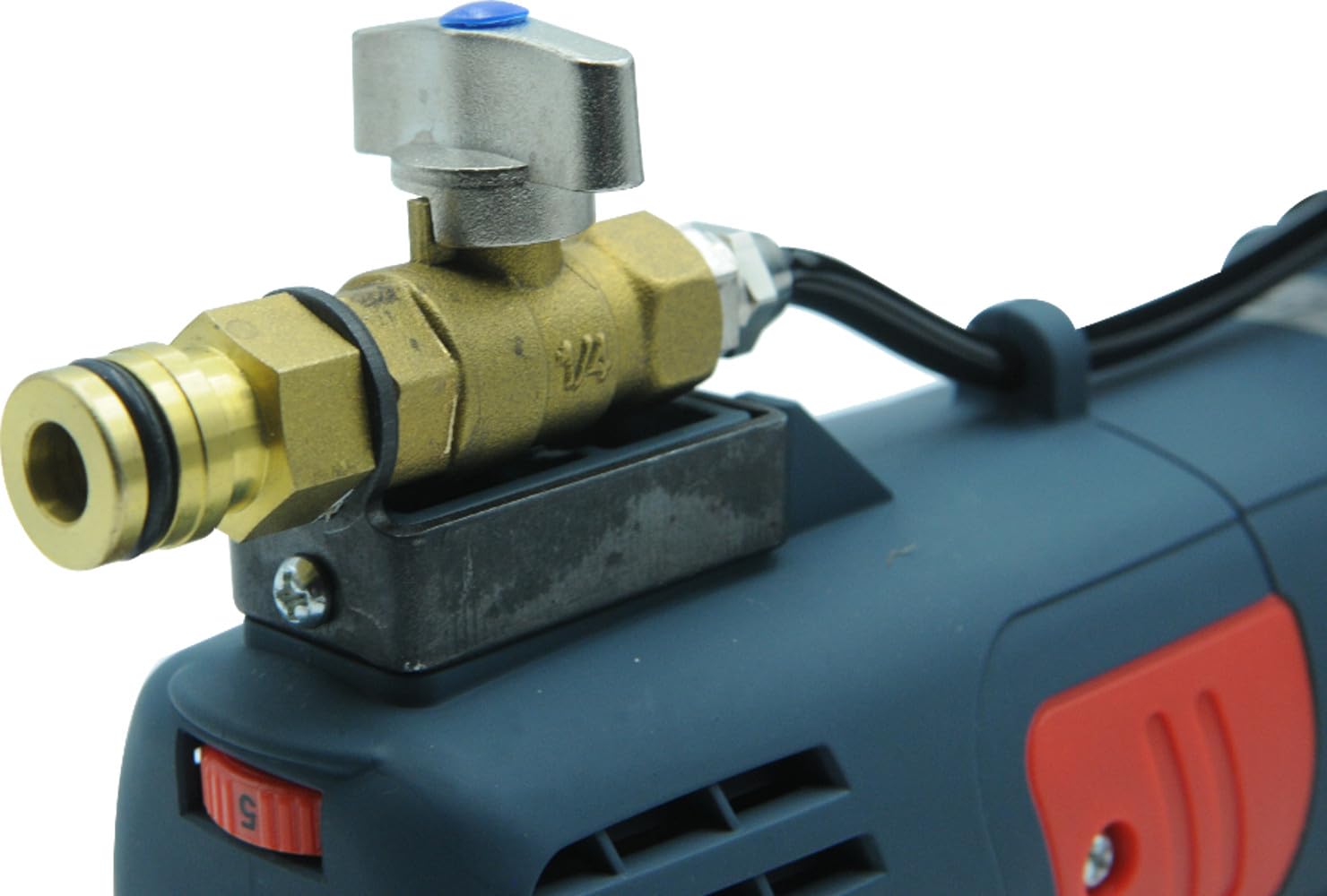 Bass Polska Ponceuse à pierre humide et polisseuse 1100 W 125 mm avec réglage de la vitesse 400-2100 tr/min Disjoncteur PRCD pour marbre, granit et béton