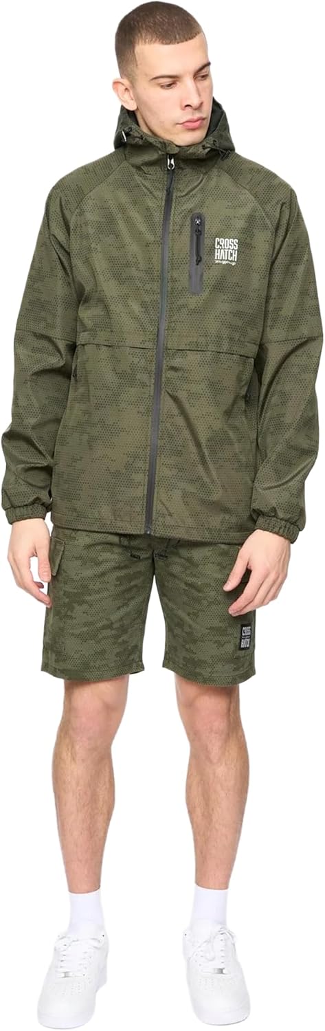 Crosshatch - JANSCORE Jacket - Man (XL) (Dark Olive), Dark Olive, XL