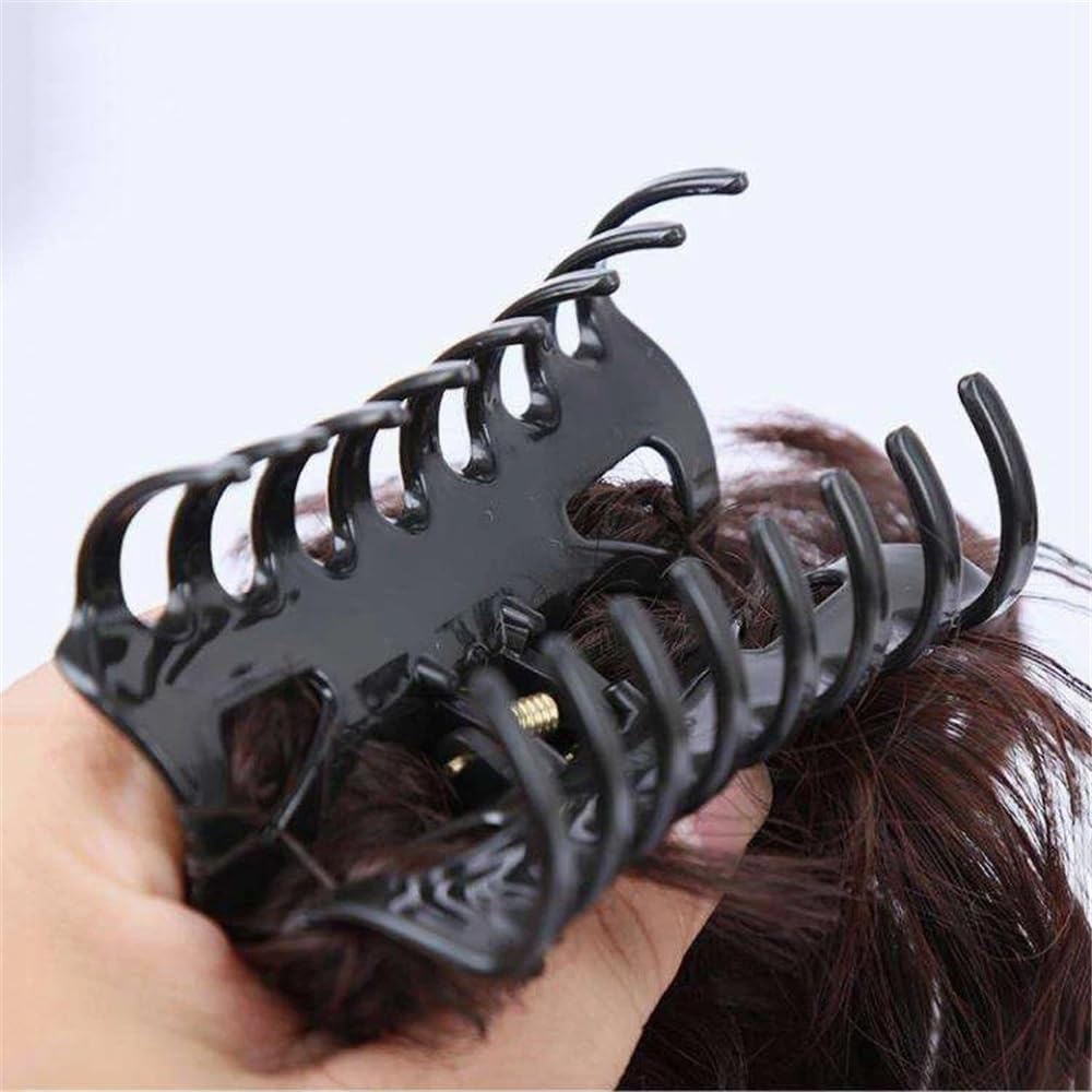 sztuczne włosy kok Spinki do włosów Claw Clip Messy Bun Hair Piece Syntetyczne sztuczne włosy Clip-on Hair Bun Extensions dla kobiet Akcesoria do włosów(Grijs)