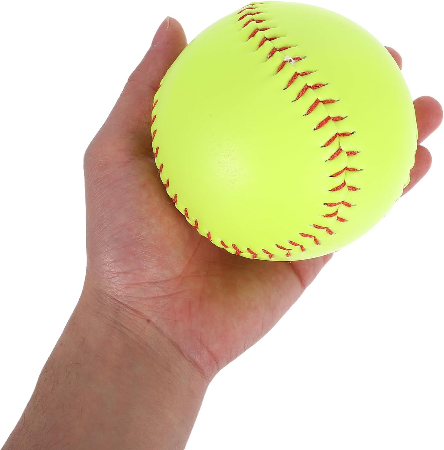 YARNOW Green Softball Training Ball for Teens and High School Use, Sturdy PVC Material, Easy to Carry and Damage Resistant, for Sports Activities and Training Sessions