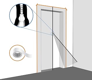 Lamera® Profi Staubschutztüre PE Folie wiederverwendbar 220 x 120 cm inkl. Klebeband, für Innen- und Aussenbereich, mit Reißverschluss, lichtdurchlässig transparent, für Umbau und Renovierung
