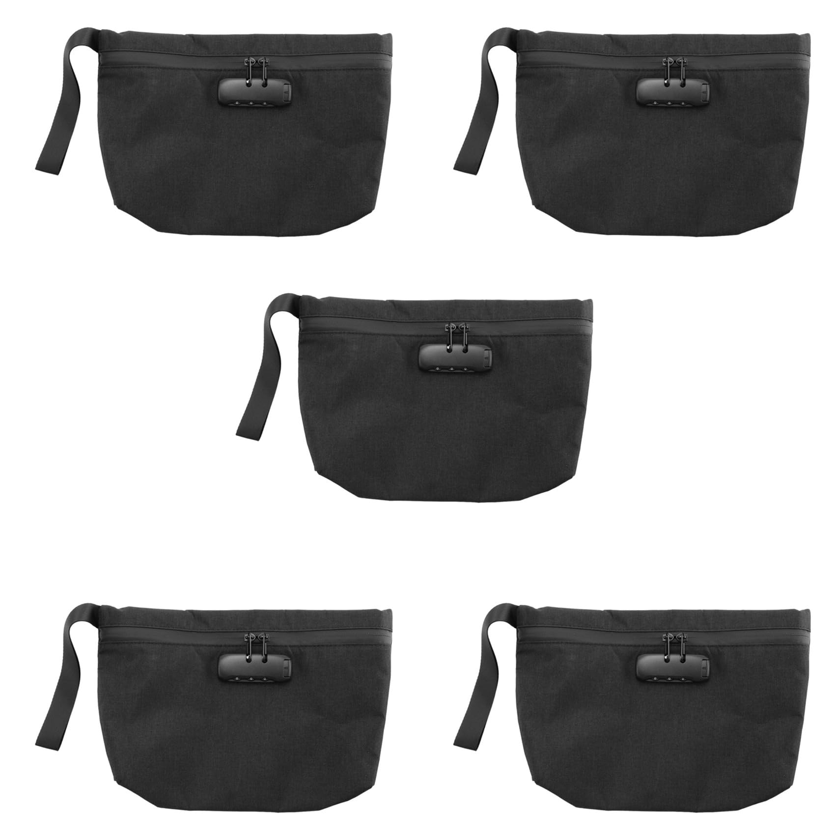 Jnchdghwa 5X Money Bag with Lock,11X7.5in Money Pouch for Travel Storage, Smell Proof Bag with Zipper for Cash, Bank Deposits