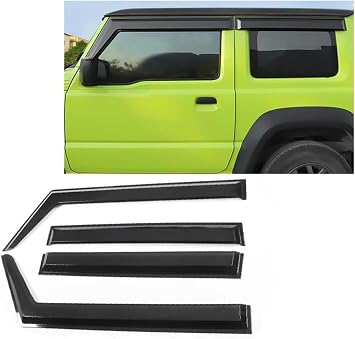 Deflectors for Suzuki for Jimny 2019 2020 2021 2022 2023 2024 2025 Rain Guards Side Window Wind Deflectors Window Visors for Cars