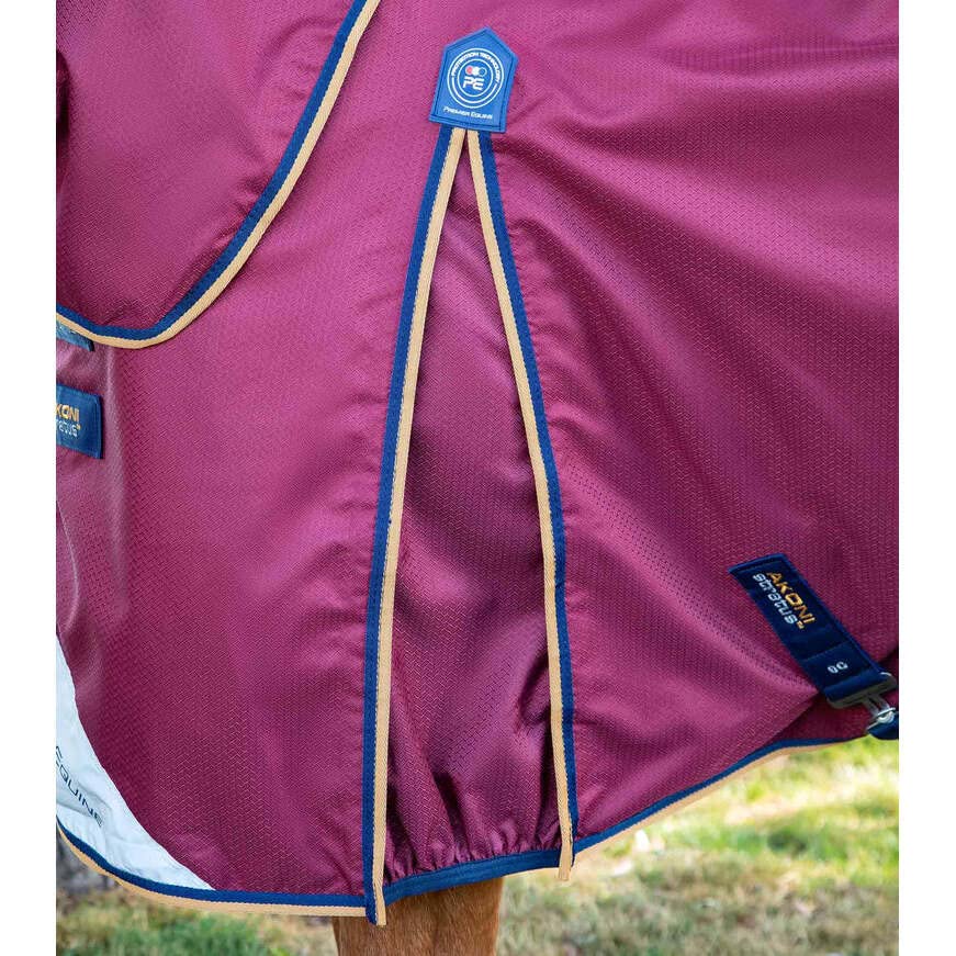 Coperta per cavalli da esterno con copricollo Premier Equine Akoni Stratus 0g