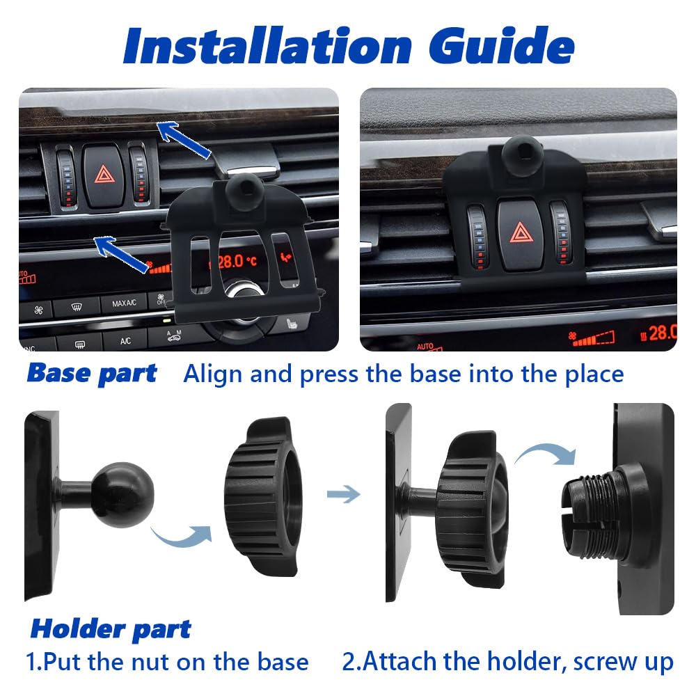 Car Phone Holder Fits For BMW X5 2014-2018/X6 2015-2019