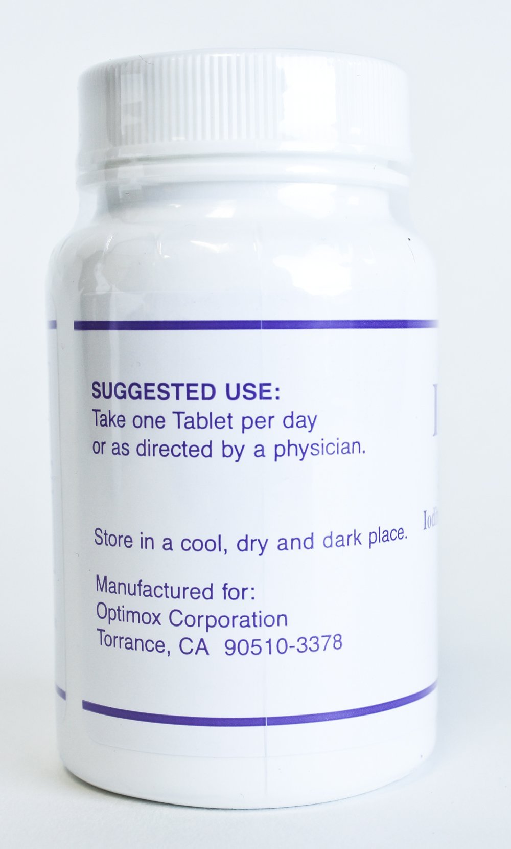 Iodoral, 180 Tablets - Optimox Corporación