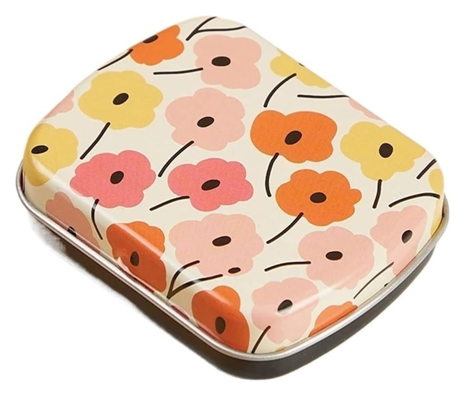 aluminum tin can, Hinged Rectangular Metal Storage Tin Box With Lid, Multicolor, 60x45x15mm, 10-Pack(Color 6)
