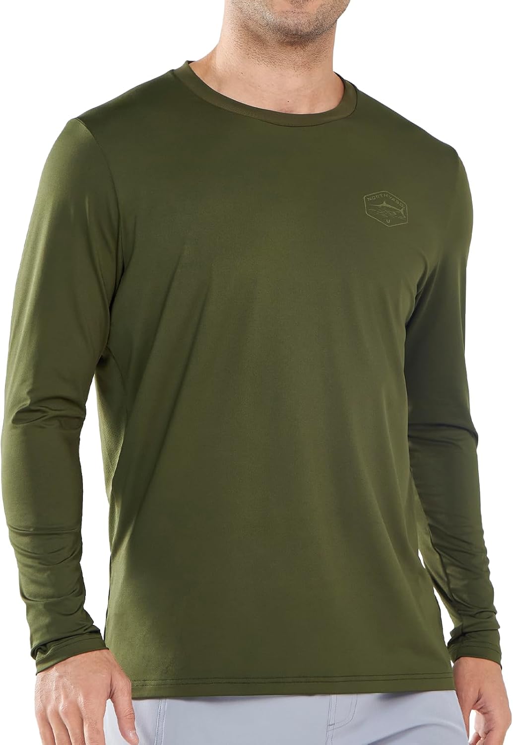 NORTHYARD Men's Sun Protection Shirts Long Sleeve Swim Beach Rash Guard SPF UV UPF 50+ Fishing T-Shirt Quick Dry Lightweight - Image 2