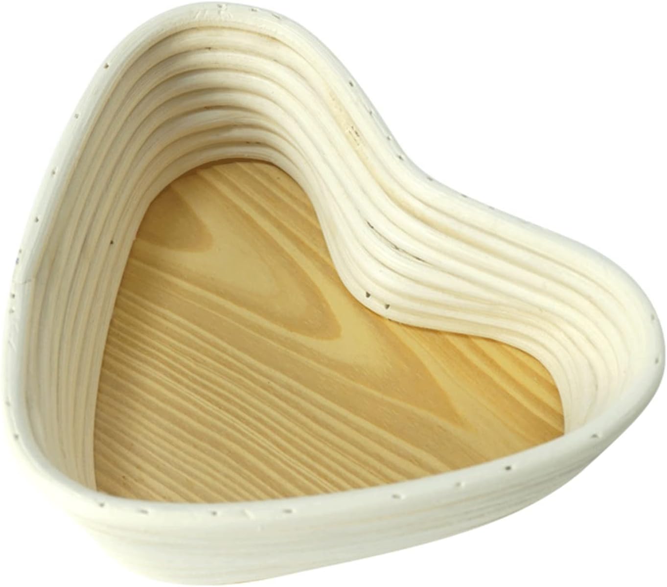 Heart-Shaped Rattan Bread Fermentation Basket Sourdough Brotform Proofing Bowls Bread Proofing Basket for Displaying and Serving Bread Loafs
