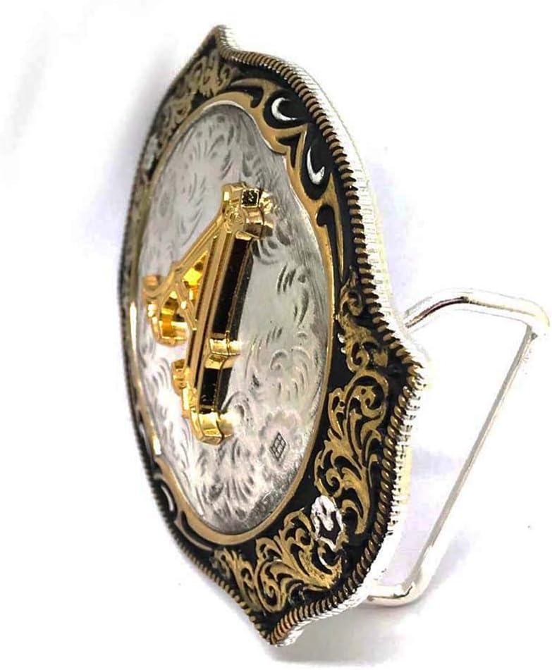 Belt Buckle Initial Letter Belt Buckles Small Size Women Girls Boys Men Western Buckles for Belt (ABC-Z)