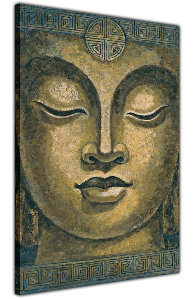 Pastello Buddha Eternal Harmony, Canvas Wall Art, Wall Art Picture Print for Living Room and Bedroom (102cm x 77cm / 40x30inch)