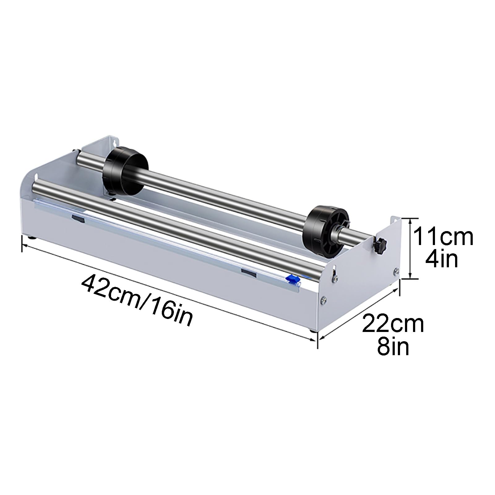 Machine D'emballage avec Distributeur de Film Étirable Distributeur de Film Étirable de Table en Acier Inoxydable Emballeuse Manuelle pour Palettes Convient aux Films D'une Largeur Inférieure à 33cm