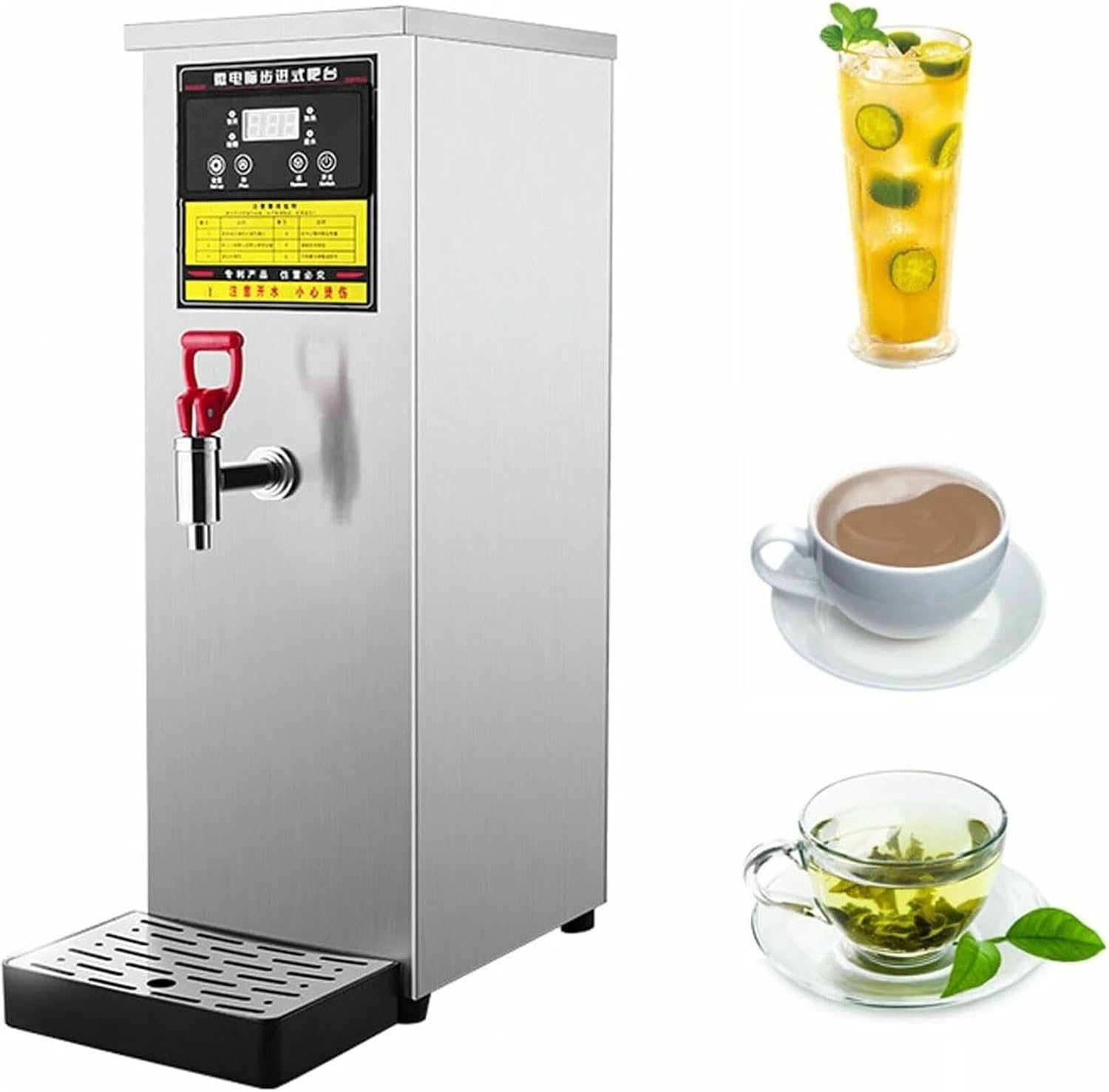 Commercial Electric Water Heater, 13.2 Gal/Hour Tabletop Hot Water Dispenser with Digital Thermostat, Non-Drip Faucet for Restaurants, Coffee Shops, Offices, Bakeries