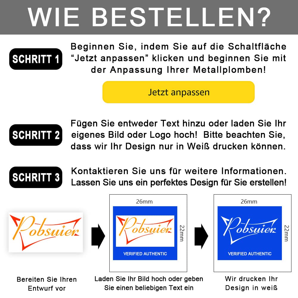 30 Plomben Personalisiert Sicherheitssiegel aus Metall Personalisiert Einwegschlösser aus Aluminiumlegierung für LKW Logistik