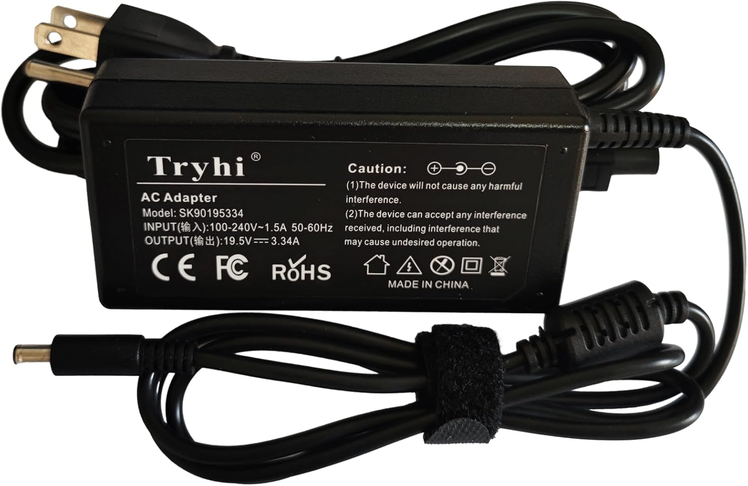 Charger AC Power Adapter for Dell Inspiron 20-3052 20-3059 22-3263 22-3264 22-3265 24 3452 3455 24-3459 24-3464 W12C W12C003 W15B W17B Optiplex 3020 3040 3046 3050 All-in-One Desktop PC Cord Supply