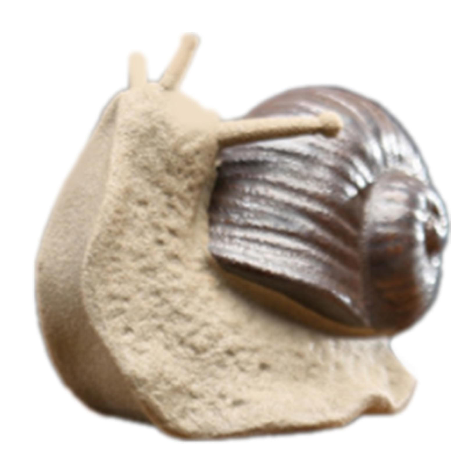 Rafgaldex Snail Thinking Garden Snail Ornament Decors Coarse Pottery Snail Statue Sculpture Animal Figurine For Landscape Bonsais Decorations Garden Landscape Figurine