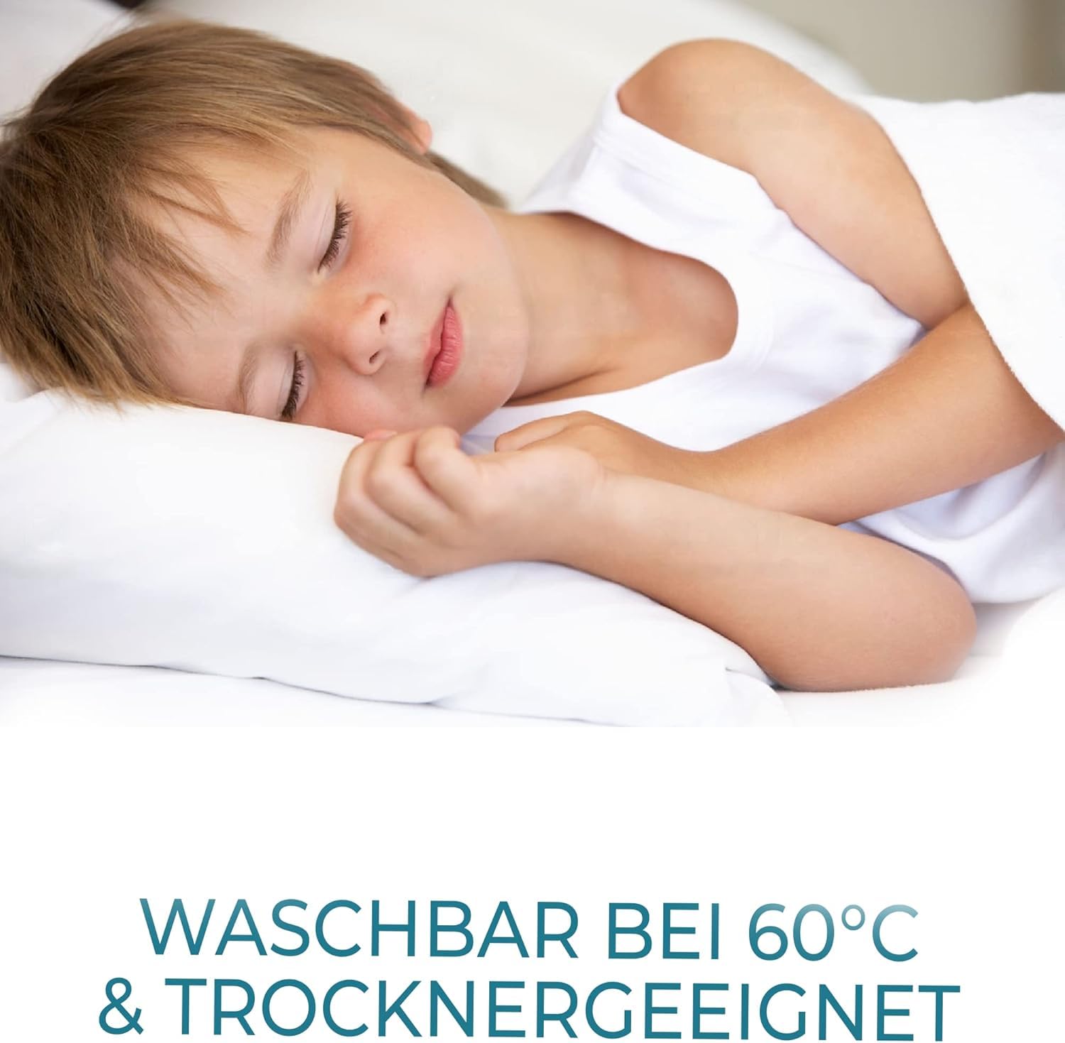 Kinderkopfkissen Kissen 40x60 - Ergonomisches Kissen Kinder für weiche Träume - Komfortkissen Kinder für optimale Stützkraft - Baby Kissen mit Baumwollbezug & waschbar 60°C - Made in Spain & Öko-Tex