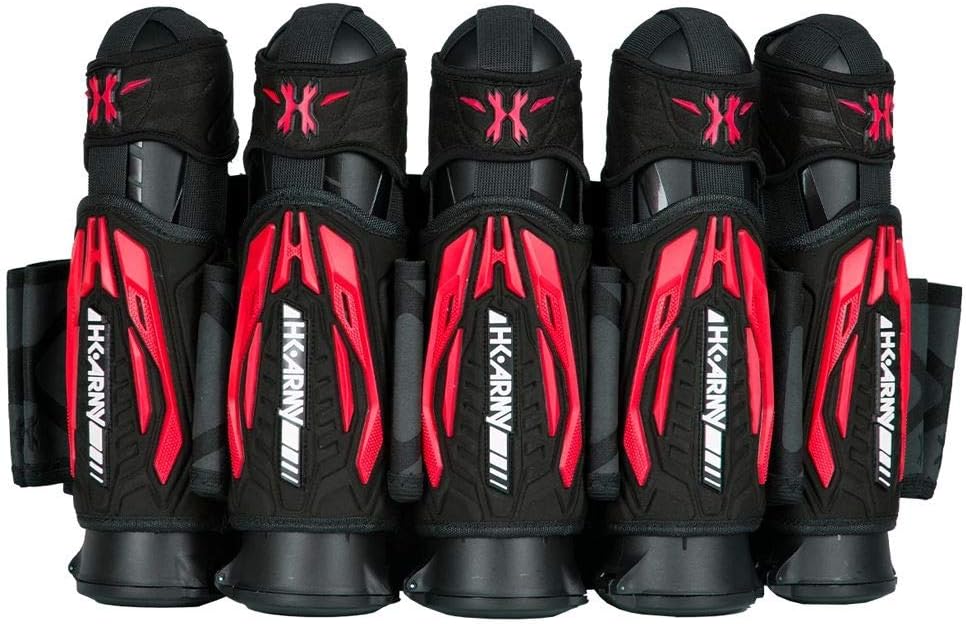 HK Army Zero G 2.0 Paintball Harness 5+4 Pod Pack - Black/Red