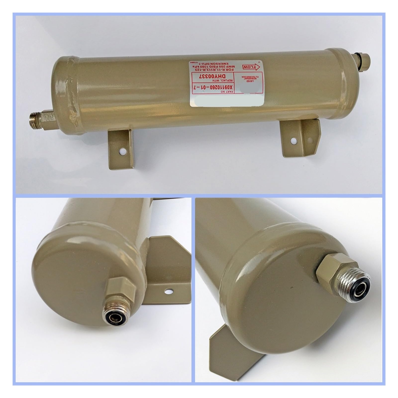 Filtre déshydrateur centrifuge DHY00337, unité de centrifugeuse CVHG/CVHE supérieure/CVHF