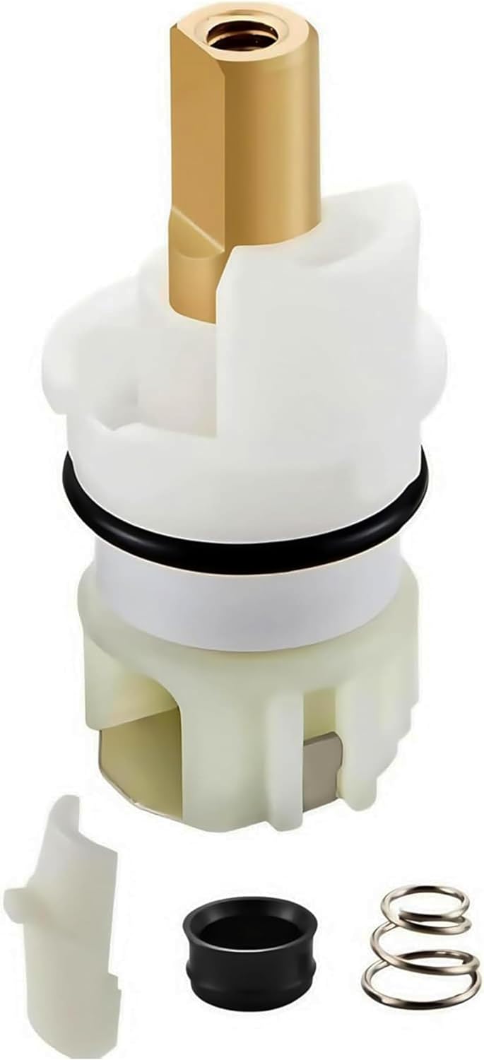 RP25513 Faucet Stem Assembly Fits Two Handle Faucet Cartridge Replacement Parts with RP4993 Rubber Seat and Spring Bathtub Shower Sink Bathroom