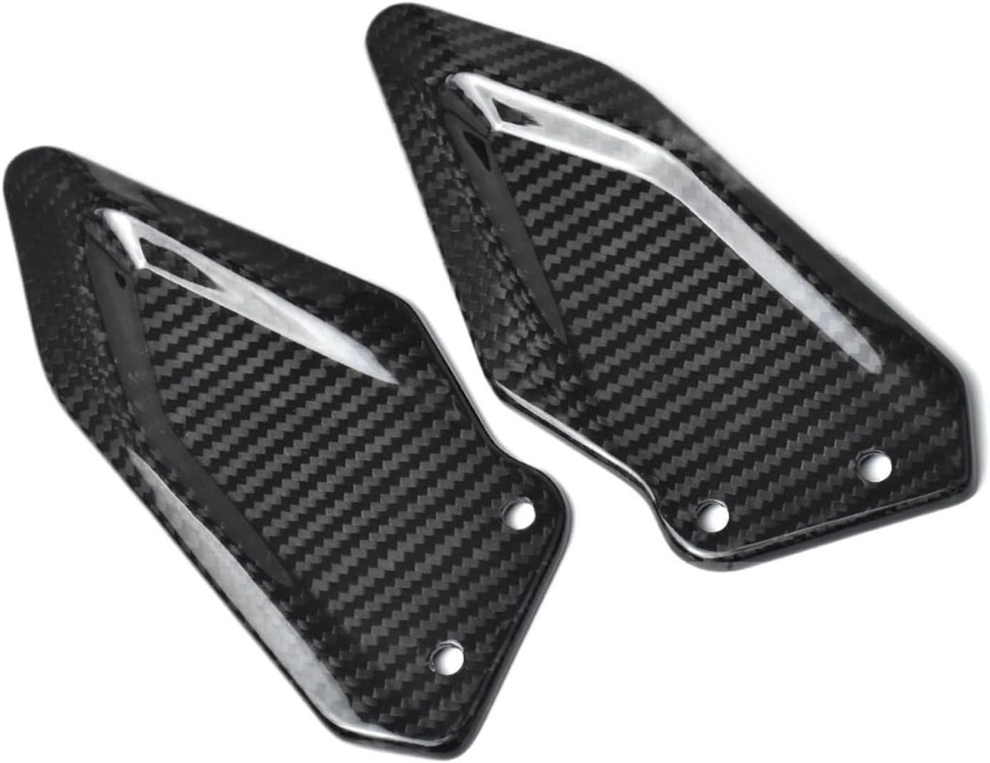 Carbon Fiber Footpeg Wings Compatible With M/W S1000RR 2015-2018 Accessories Heel Guard Protector Fairing Kit(Twill Glossy)