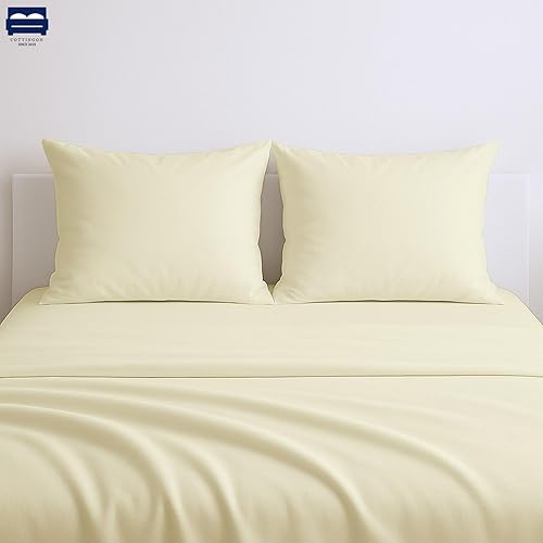 Miniatura 2 de Juego de sábanas de 4 piezas de 10 a 15 pulgadas, bolsillo profundo de 400 hilos, 100% algodón, diseñado para tus dormitorios, fácil de colocar en