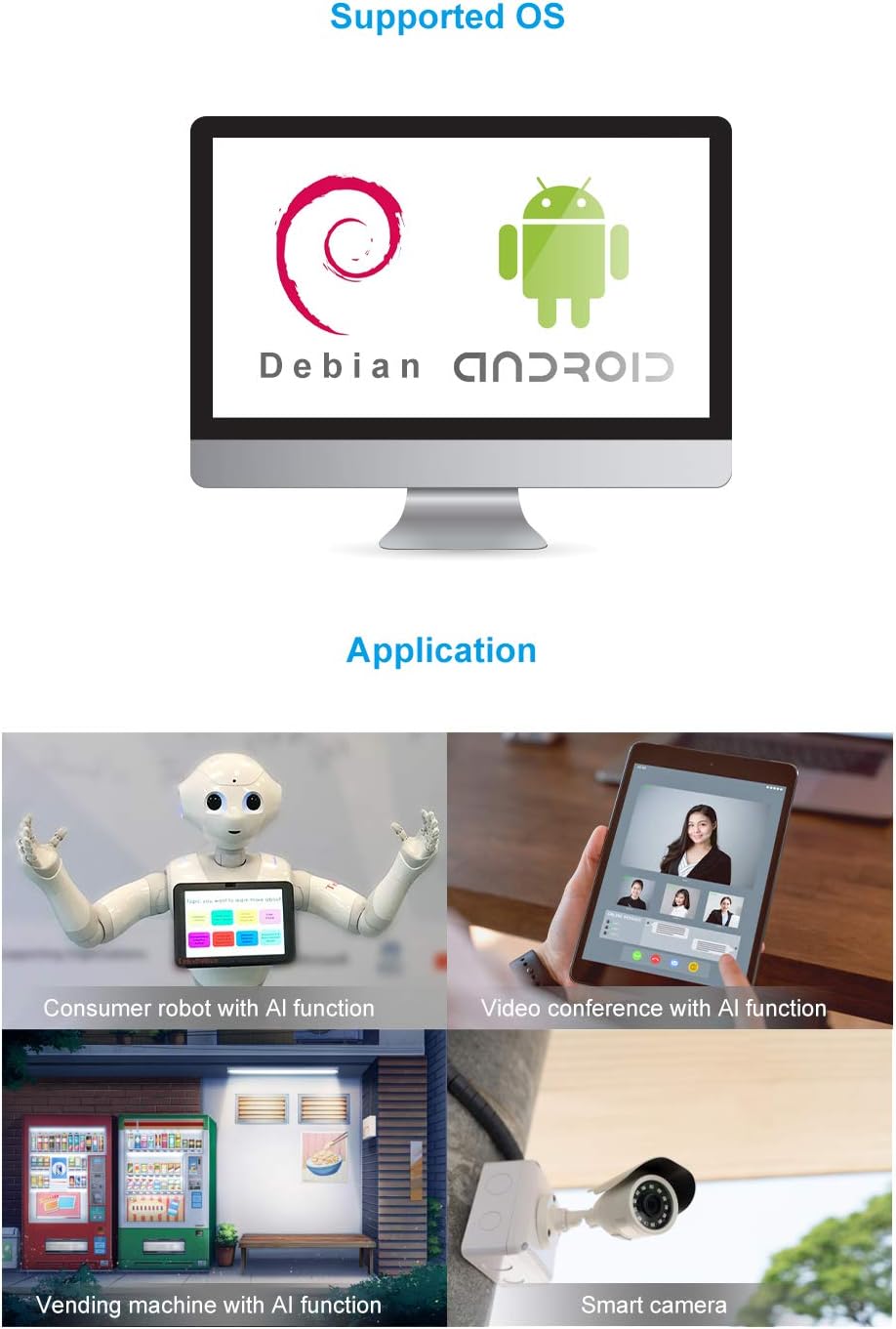 Tinker Edge R SBC Rockchip RK3399Pro Mini Motherboard with 4G RAM 2GB Rockchip NPU 16GB eMMC 3TOPS (Pro Version 6GB+16GB)