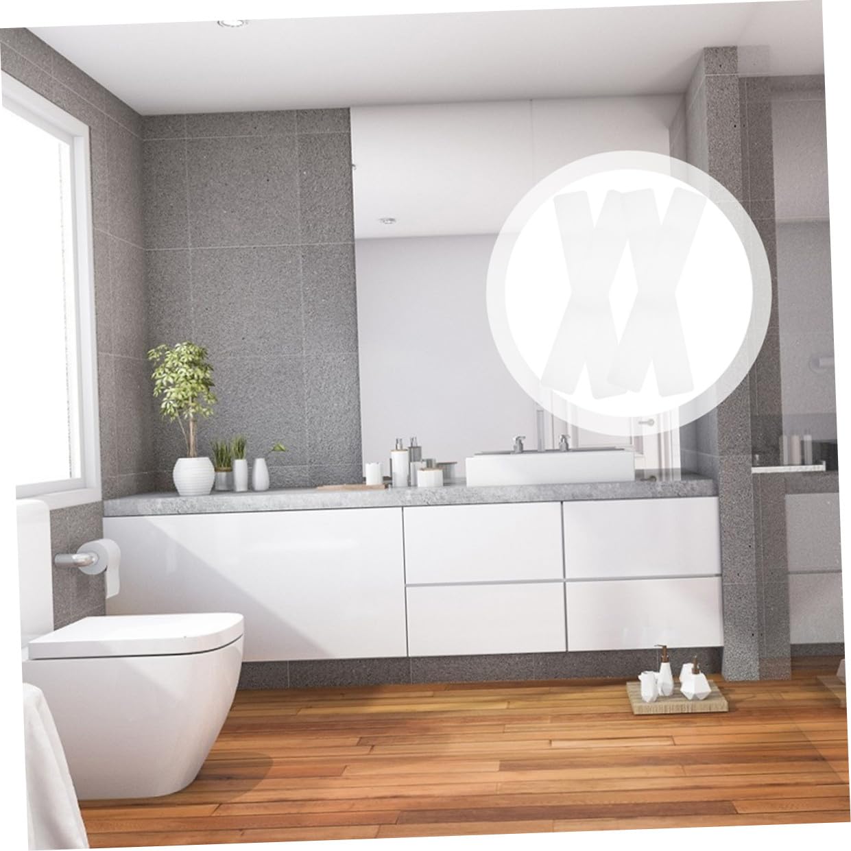 Tiras Antideslizantes para Escaleras y Ducha, Cinta de Seguridad Transparente Peva 15x61 Cm, 10 Unidades Autoadhesivas para Suelo Baño y Escalones, Resistentes y Duraderas