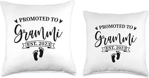 Miniatura 3 de Promoted to Grammi est. 2023 - Almohada de regalo para abuela, 16 x 16 pulgadas, multicolor