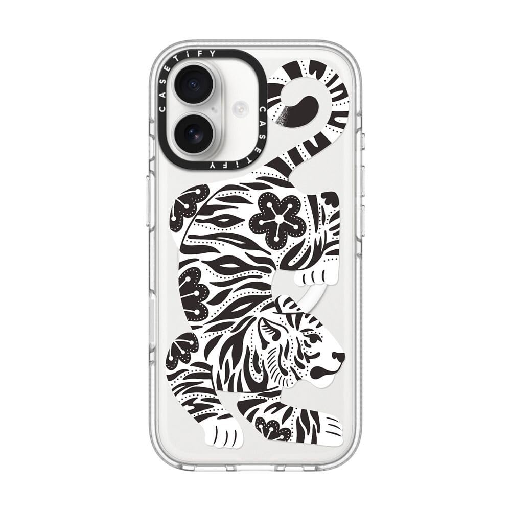 Clear iPhone 17 Case [Not Yellowing/Magsafe / 6.6 ft. 3X Military Grade Drop Protection] - Silver Tiger - Clear