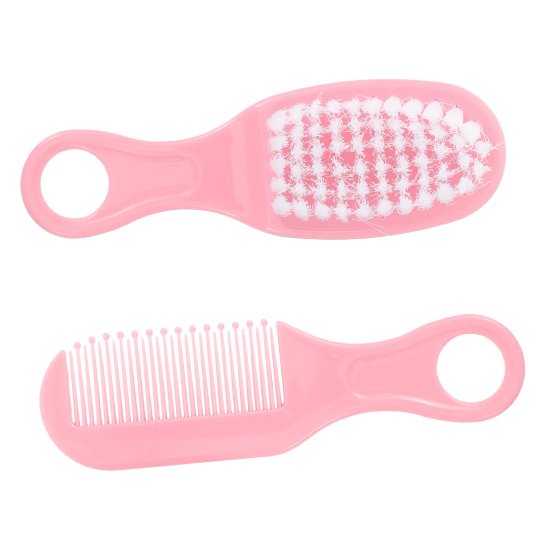 Wakauto Infant Scalp Brush Set Newborn Hair Brush Comb Kit Static- Soft Material Grooming Kit for Toddlers