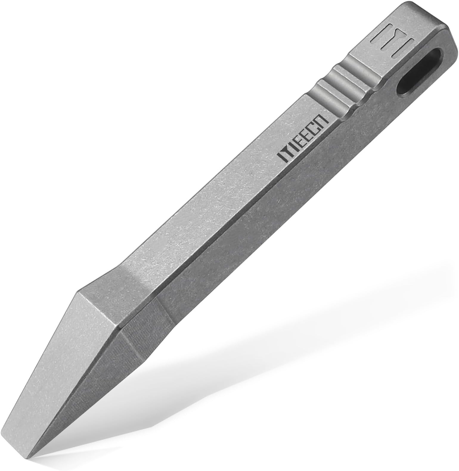 MEECNTitanium Alloy Outdoor EDC Pry Bar Tool, Compact Keychain Emergency Tool, Portable and Versatile, Screwdriver, Label Remover, Package Opener, Bottle Opener