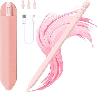 JvKzaen Stylus Pen for iPad 11th/10th Gen & Air/Pro: 14-Min Fast Charge, Palm Rejection, Tilt Sensitivity, Pencil Holder