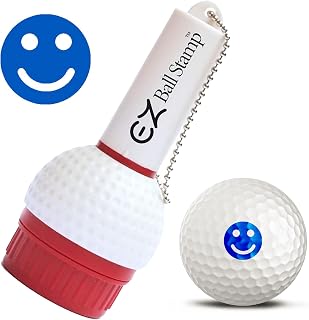 EZBallStamp Golf Ball Stamp - Blue Smiley