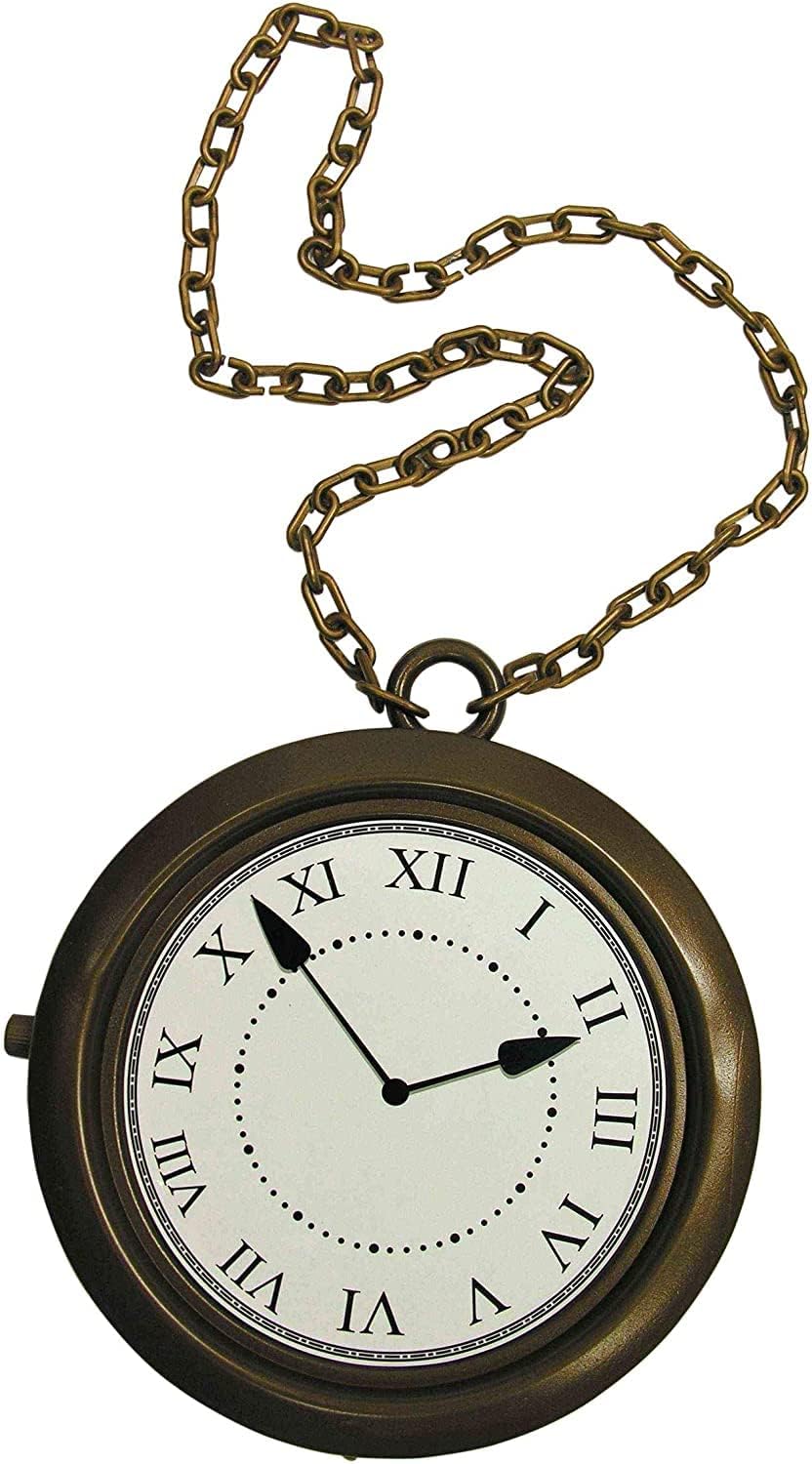 Rubies Rappers Clock Necklace Costume Accessory for Adults, Men's One Size