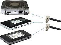 Vista 6 de Bingfu Adaptador de antena 4G LTE TS9 Conector a SMA hembra Cable de coleta coaxial de 5.9 in 6 pulgadas (paquete de 2) Compatible con módem