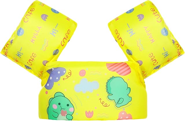 MoKo Swim Arm Band for Kids, Children Swim Vest Cute Cartoon Swimming Wings Pool Floats Sleeve Toddlers Water Device Beach Sports Learning Swim Training Equipment