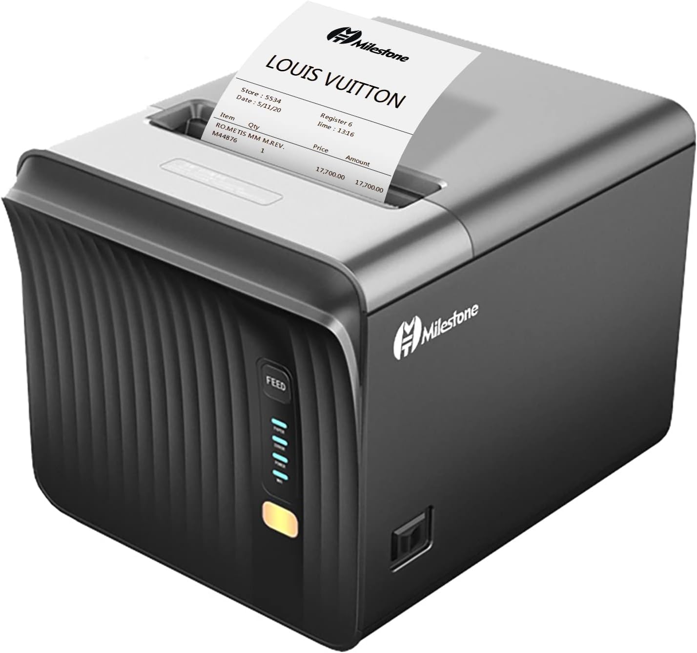 Thermal Receipt Printer 80mm USB POS Printer for Small Business Restaurant Kitchen Printer with USB Serial Ethernet Support ESC/POS