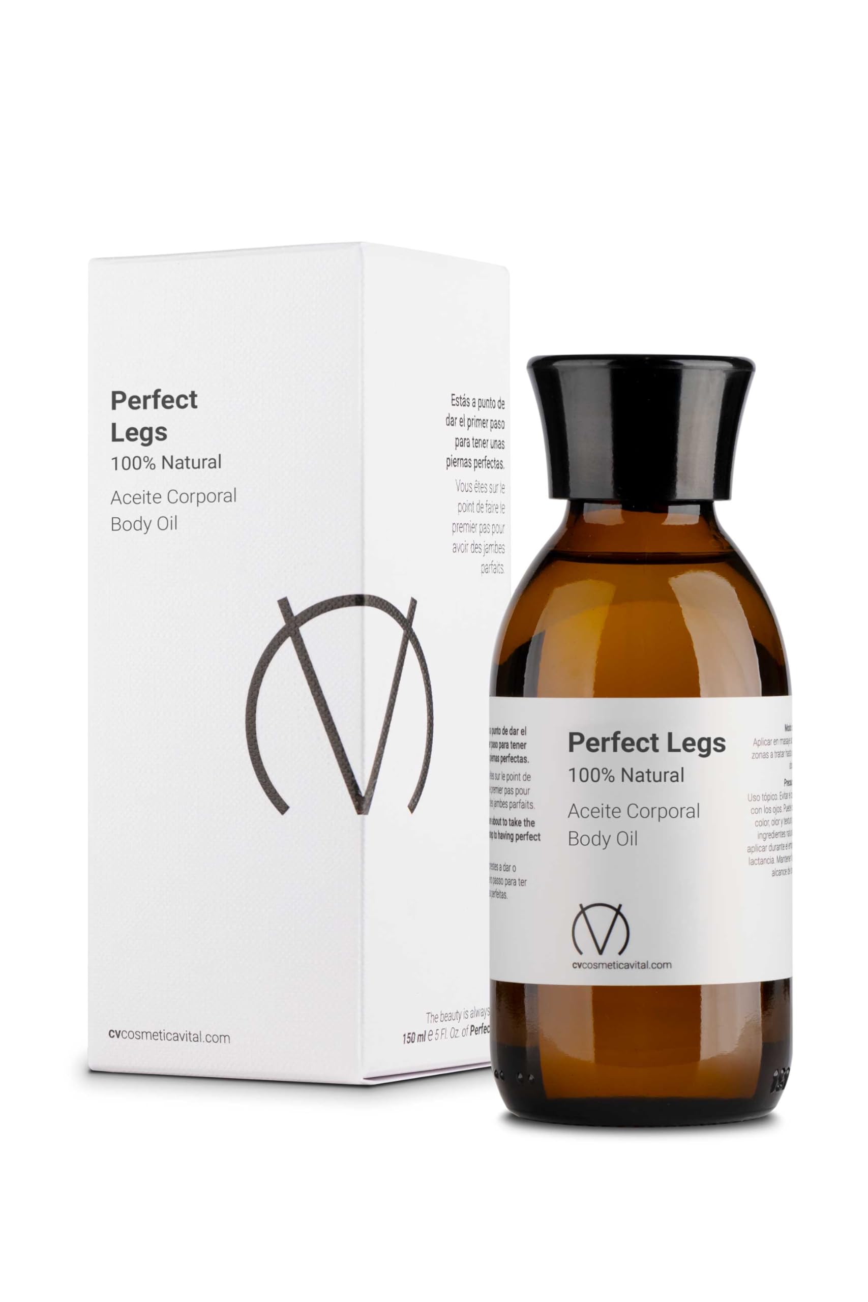 COSMÉTICA VITAL PERFECT LEGS BODY OIL 150 ml. Cosmético para uso corporal en masaje o como hidratante para tener unas piernas perfectas.
