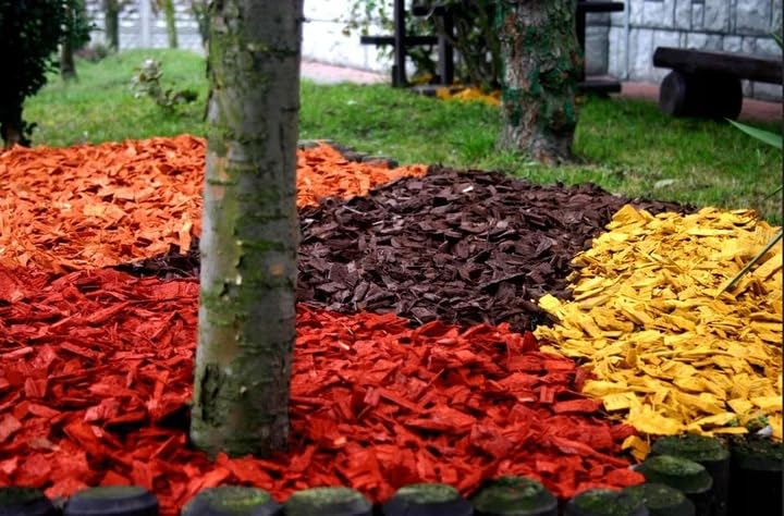  Giardino Colorato con Scaglie di Legno Decorative - 20kg (Rosso)
| Scarfone Decorativo Colore - Garden Bark Rosso 20kg
