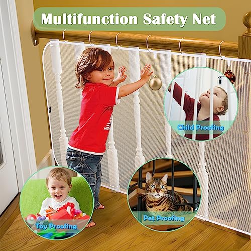 Cm Child Safety Rail Net Balcony Protective Net Stair Railing Proof Mesh Banister Safety Guard With Zip Ties For Protect Baby Pets Toys Falling, Use Indoor Outdoor #TOP5