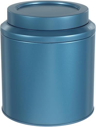 Yardwe Recipiente de té con tapas herméticas, caja redonda de lata pequeña para cocina, recipiente de té de hojas sueltas, recipientes de té para