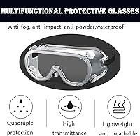 Vista 5 de Gafas de protección ajustables para pestañas y cejas, protectores de ducha, protectores para ojos post-LASIK, diseño compatible con gafas