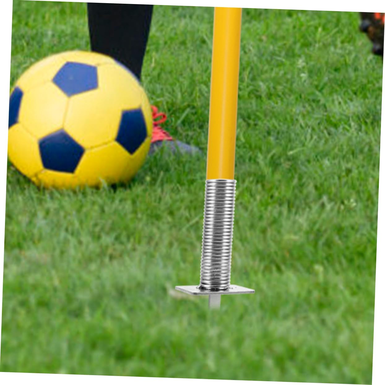 KOMBIUDA Base per Bandierina D'angolo da Calcio Supporto per Asta Bandiera Punta A Molla per Campo di Allenamento Attrezzatura per L'agilità del Calcio