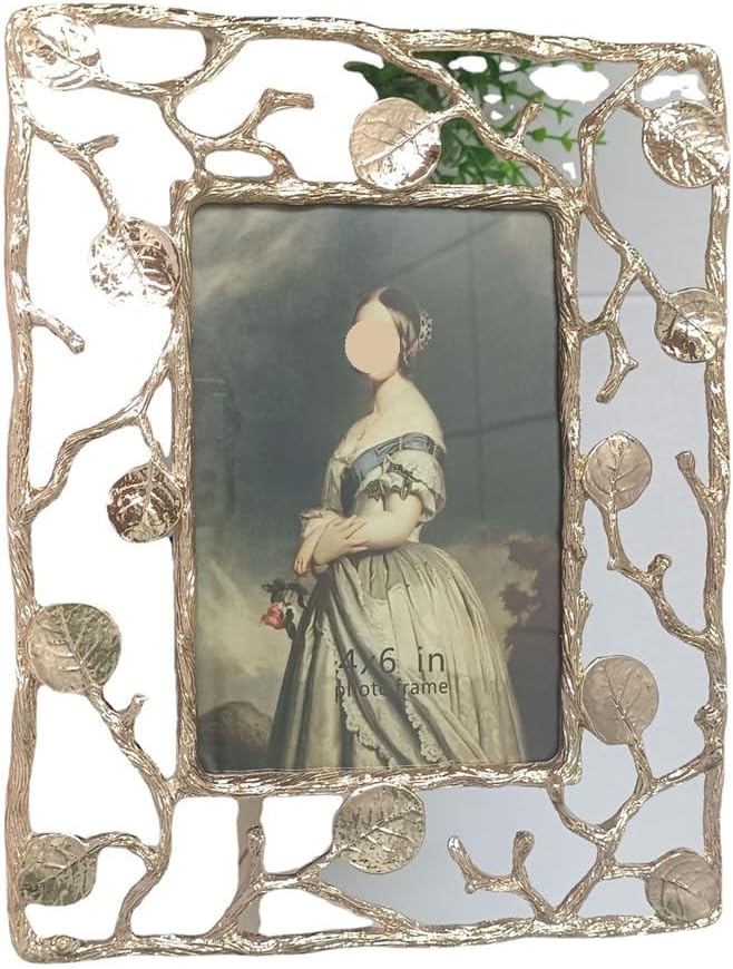 Light Gold Metal Frame, Table Decoration, Metal Frame, Home Decoration(5 * 7inches)