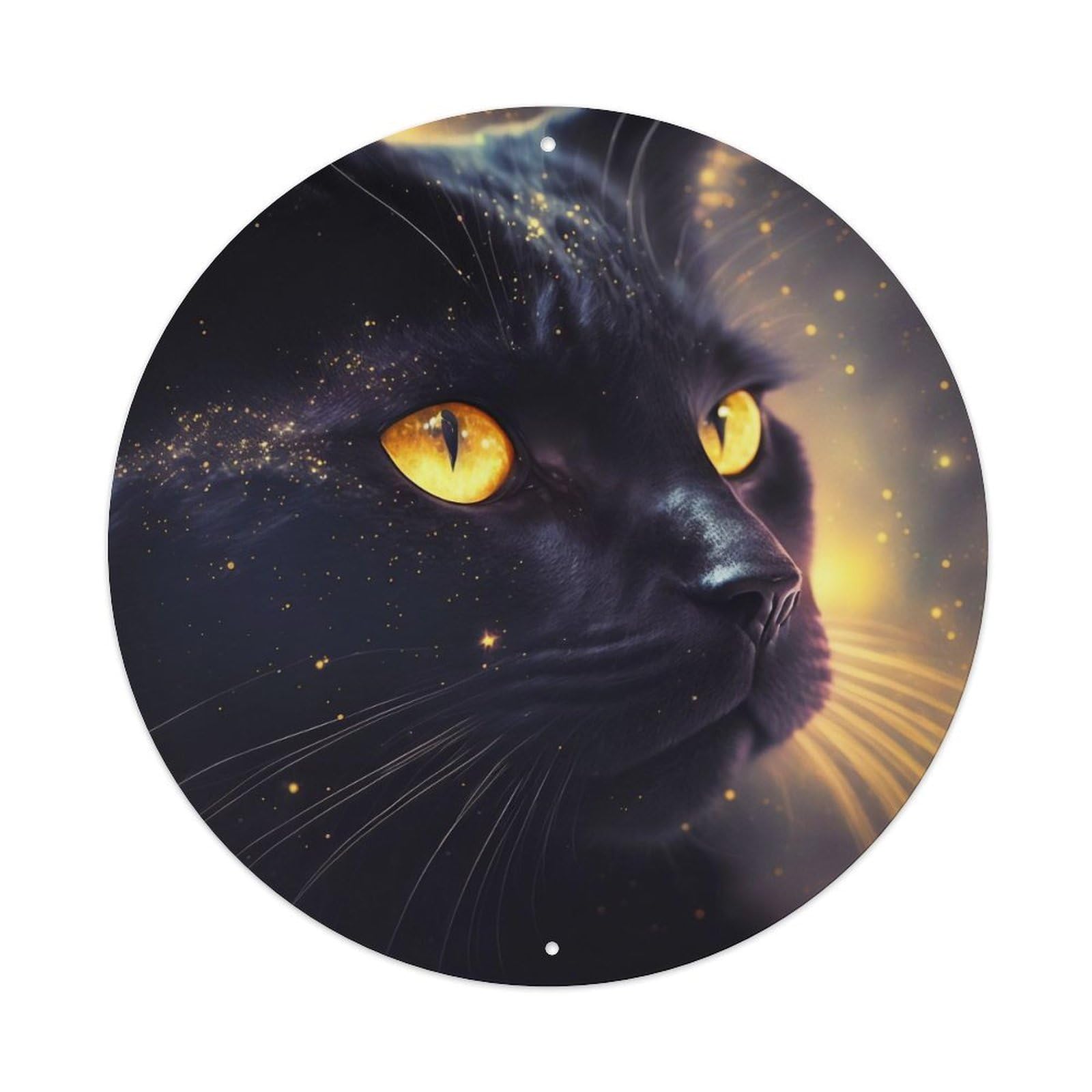 Animal Cute Black Cat Metal Tin Sign