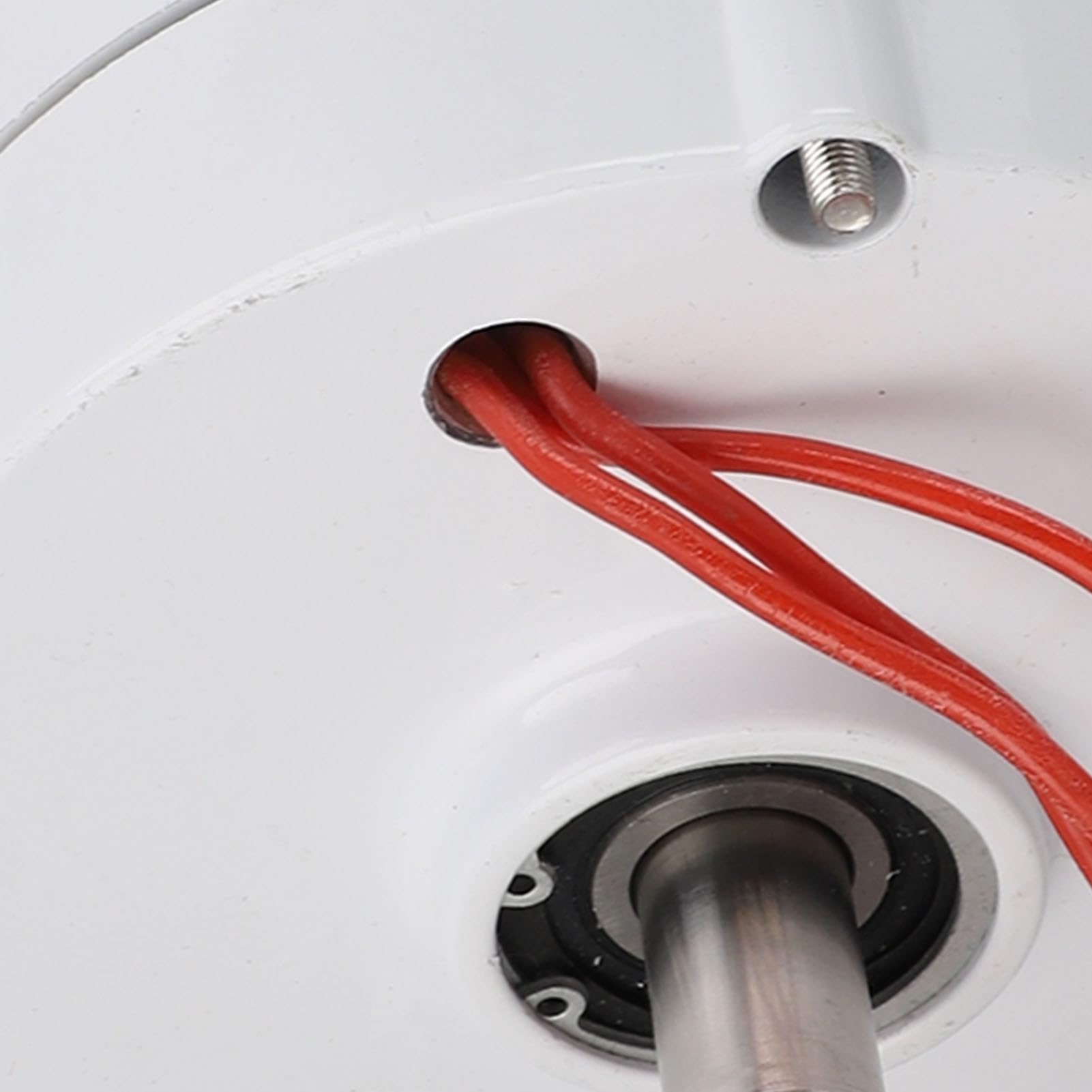 Generatore a Magneti Permanenti 48V, Generatore a Doppio Albero, Motore Elettrico Sincrono CA Trifase per Turbina Eolica (200 W)