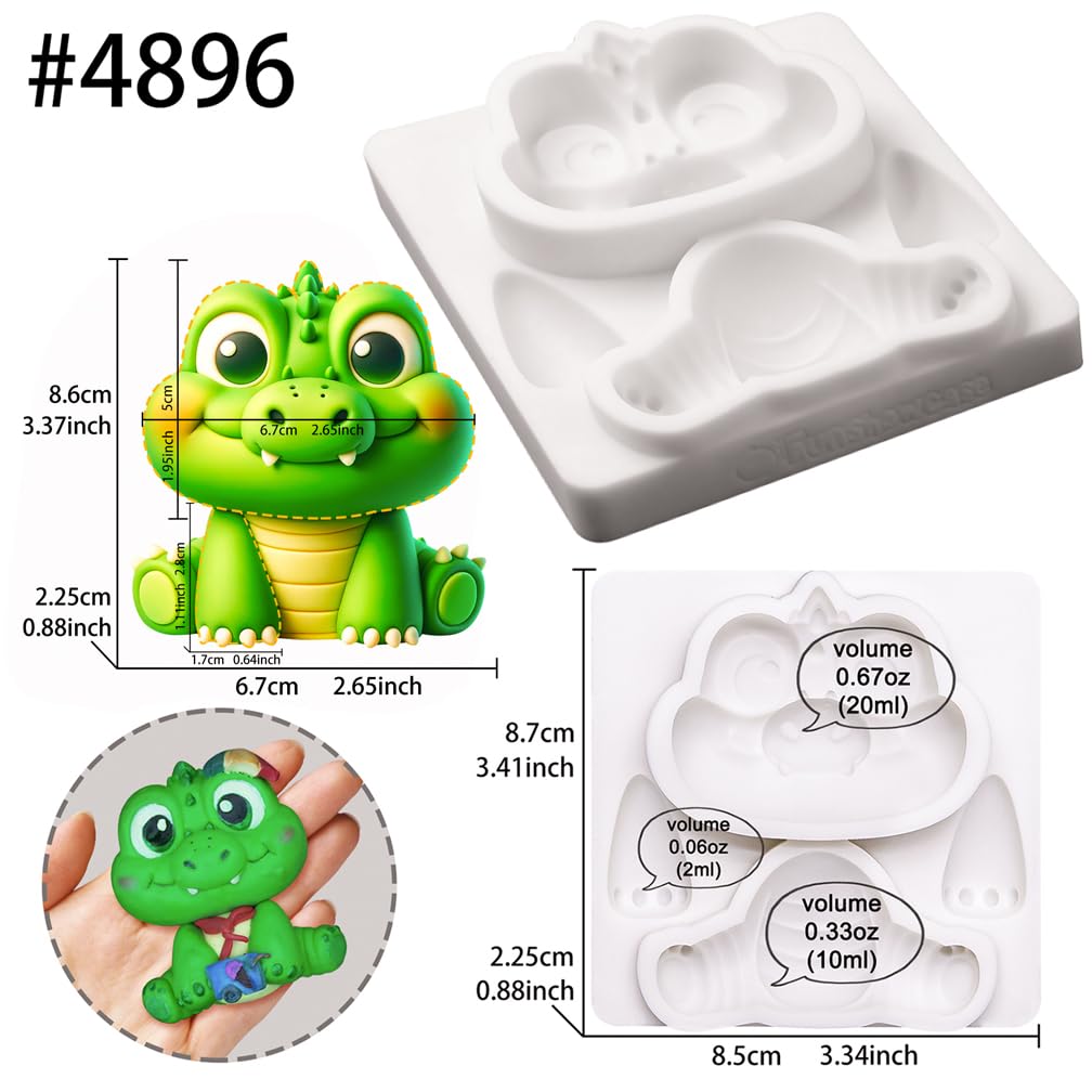 Moules à Glace En Silicone 8 Formes | Avec Bâtons Et Couvercle Crocodile | Réutilisables, Parfaits Pour Enfants - 10